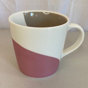 Starbucks 2005 Pink Taupe White Mug/Cup Euc